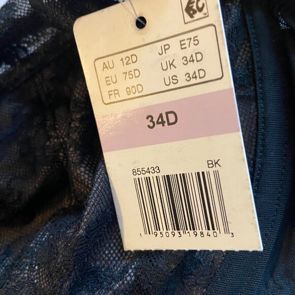 **Wacoal** Lifted in Luxury Full Figure Lace Unlined Underwire Bra 34D NWT - Picture 4 of 6